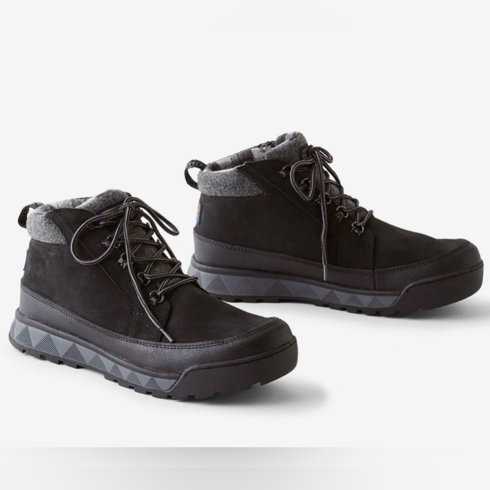 Pendleton Kinsman Trail-Waterproof leather and wool black hiking boots.Size 9